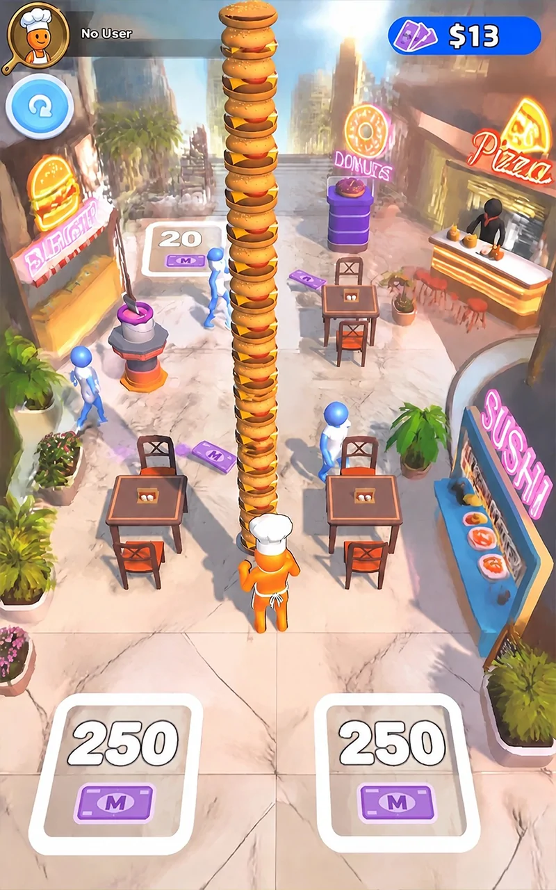 Greet and serve customers in Bistro Run